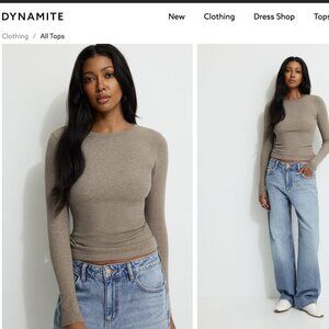 Tedi ribbed longsleeve crew neck t-shirt